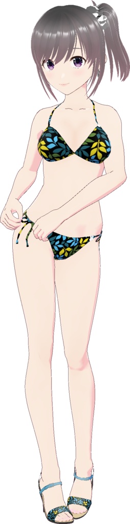 三角ビキニ - スタンダード (ナチュラル柄)