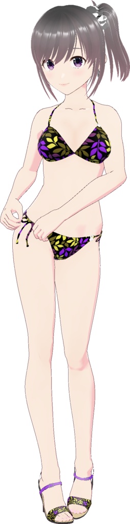 三角ビキニ - スタンダード (ナチュラル柄)