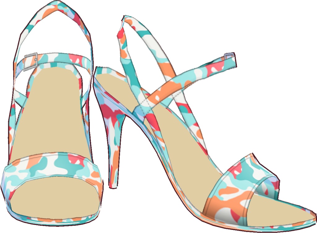 三角ビキニ - スタンダード (迷彩柄)