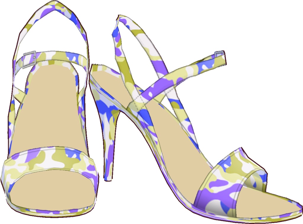 三角ビキニ - スタンダード (迷彩柄)