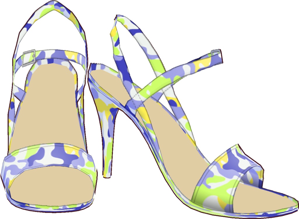 三角ビキニ - スタンダード (迷彩柄)