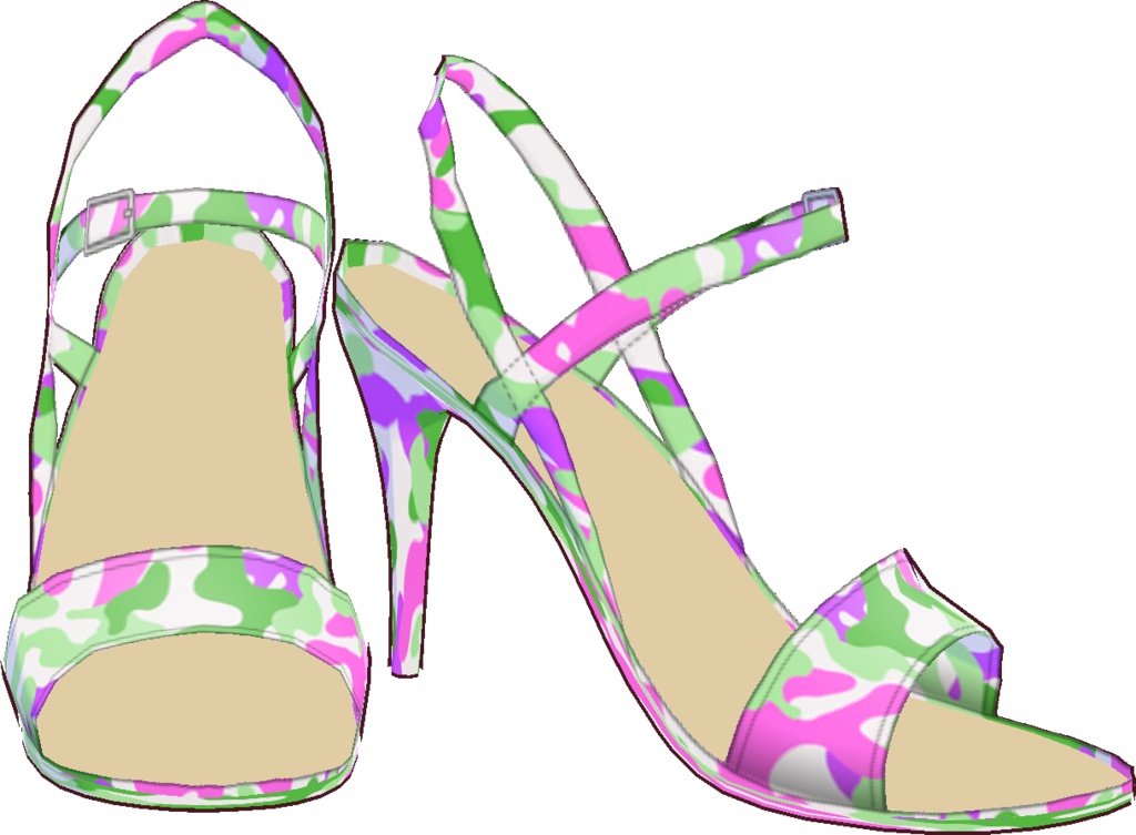 三角ビキニ - スタンダード (迷彩柄)