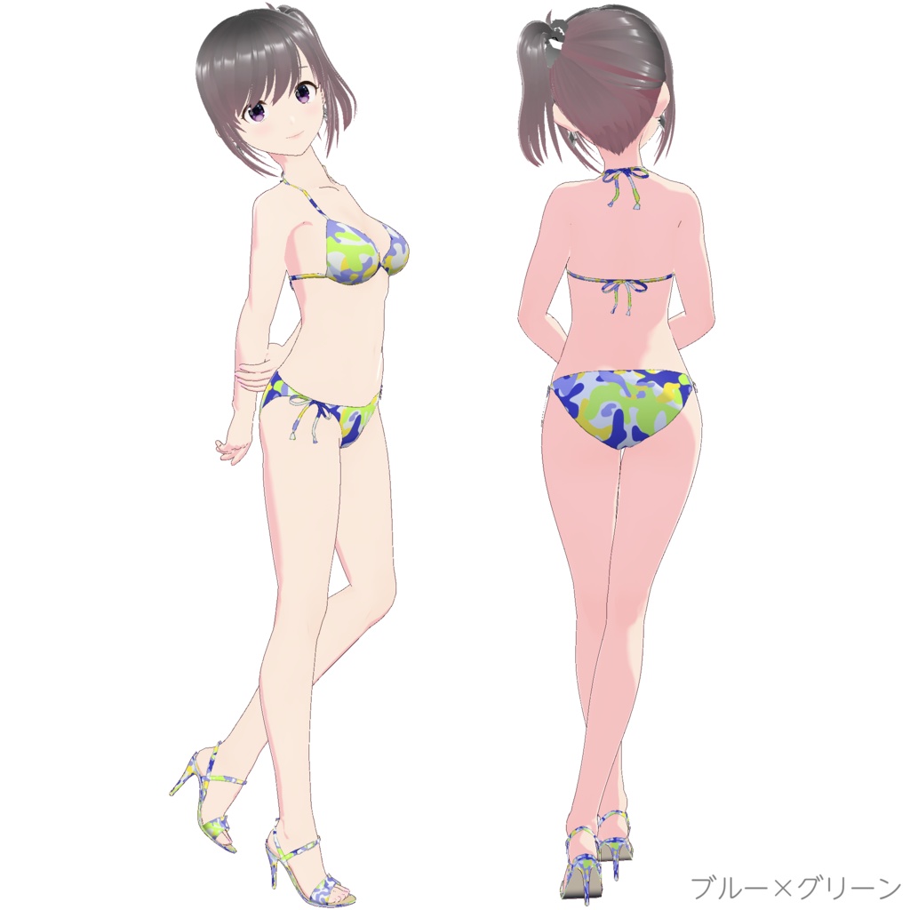 三角ビキニ - スタンダード (迷彩柄)