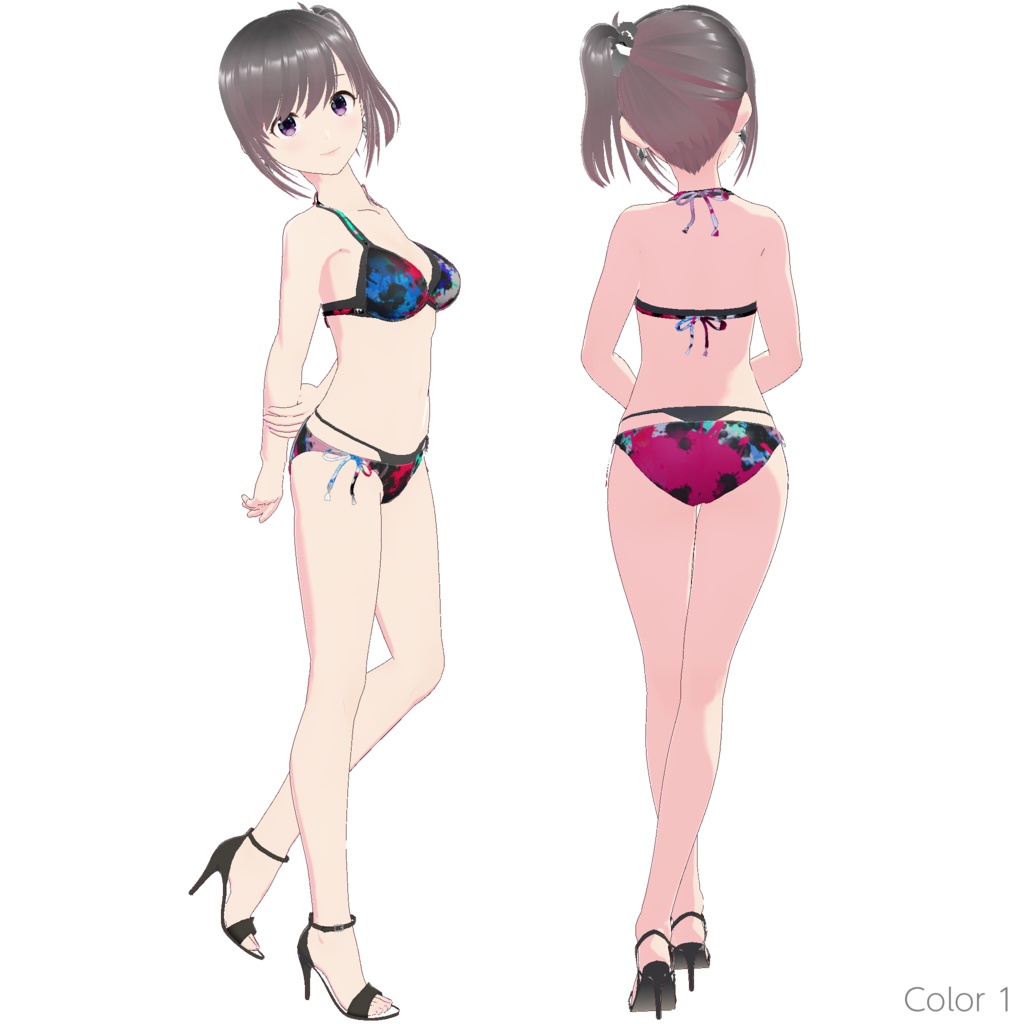 レイヤードビキニ (ペイントドロップ)