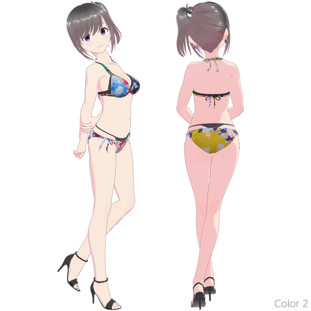 レイヤードビキニ (ペイントドロップ)