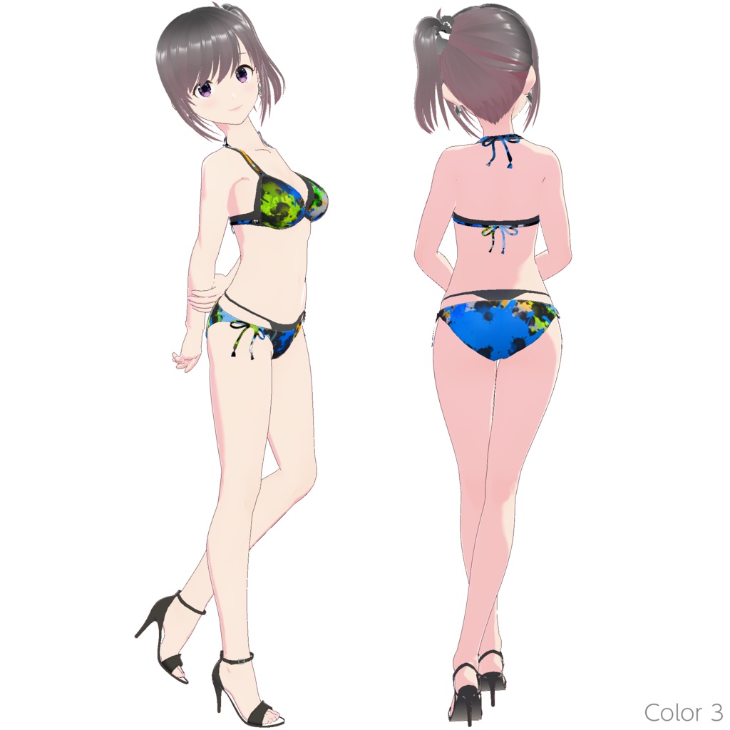 レイヤードビキニ (ペイントドロップ)