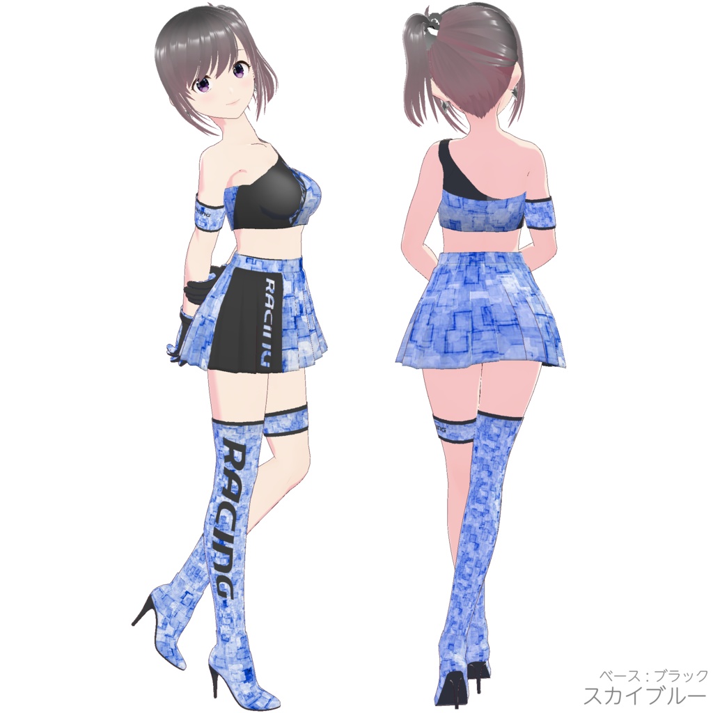 レースクイーン衣装 (Type P - Base Black)