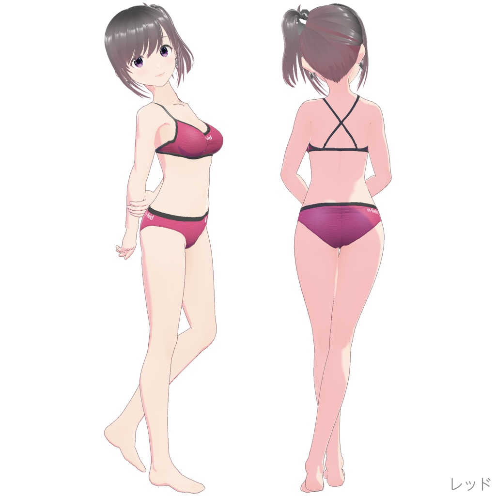 スポーティビキニ (ベースブラック)