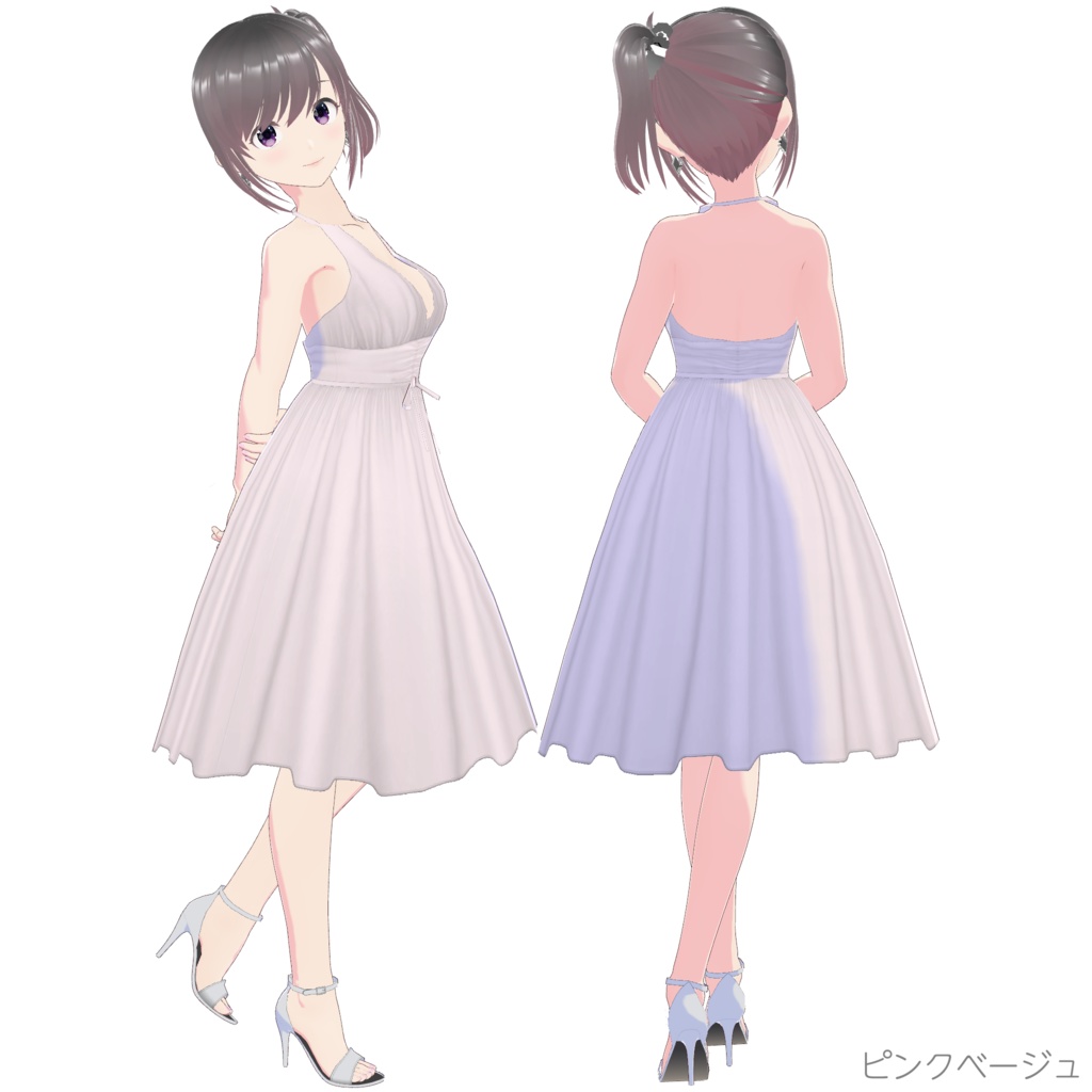 ホルターネックドレス