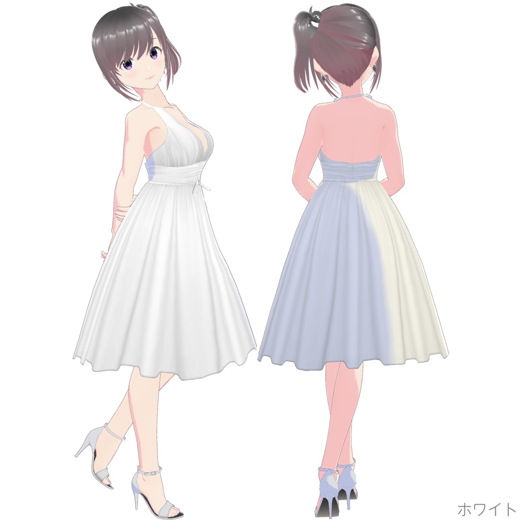 ホルターネックドレス