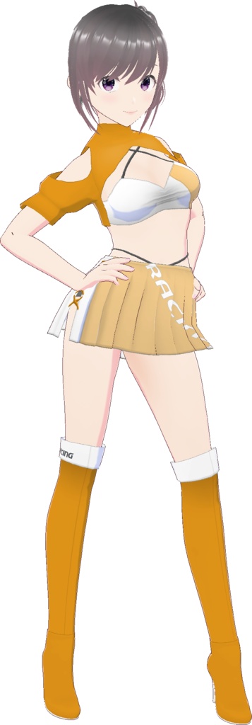 レースクイーン衣装 (Type R - White Base)