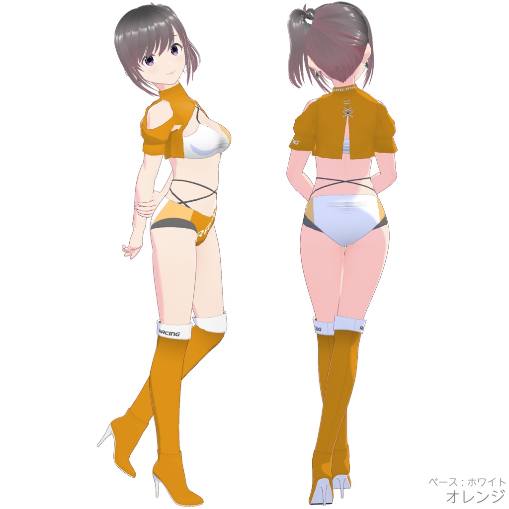 レースクイーン衣装 (Type R - White Base)