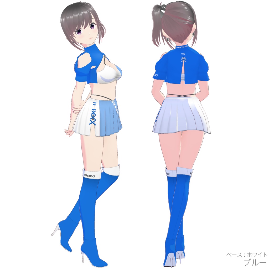 レースクイーン衣装 (Type R - White Base)