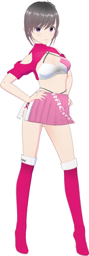 レースクイーン衣装 (Type R - White Base)