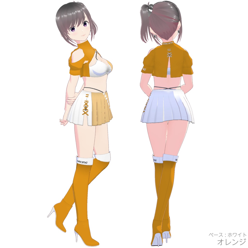 レースクイーン衣装 (Type R - White Base)