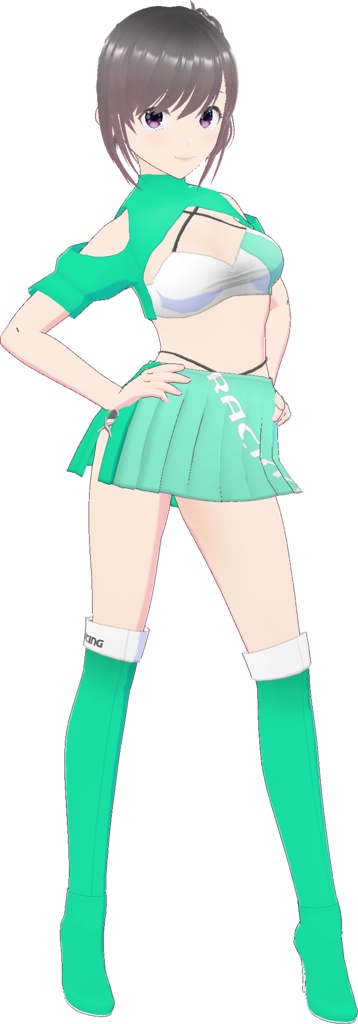 レースクイーン衣装 (Type R - White Base)