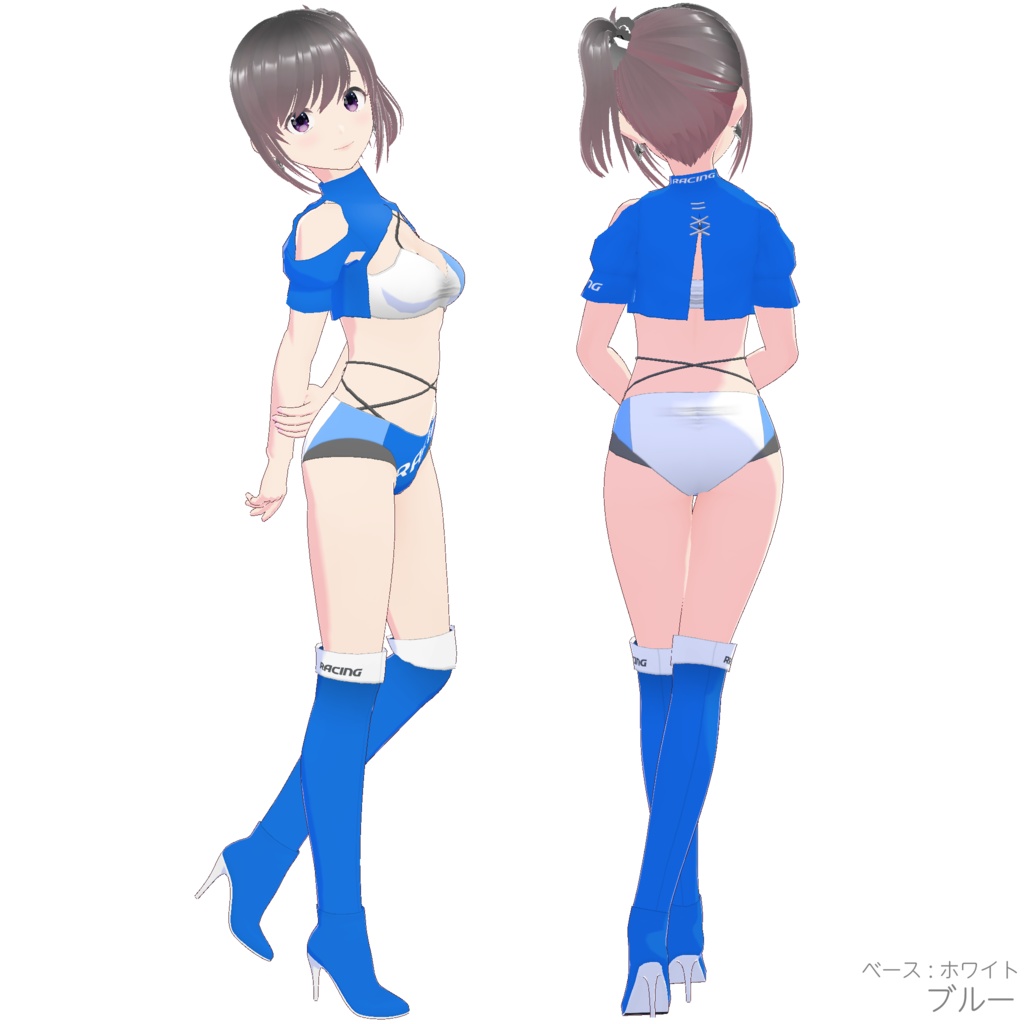 レースクイーン衣装 (Type R - White Base)