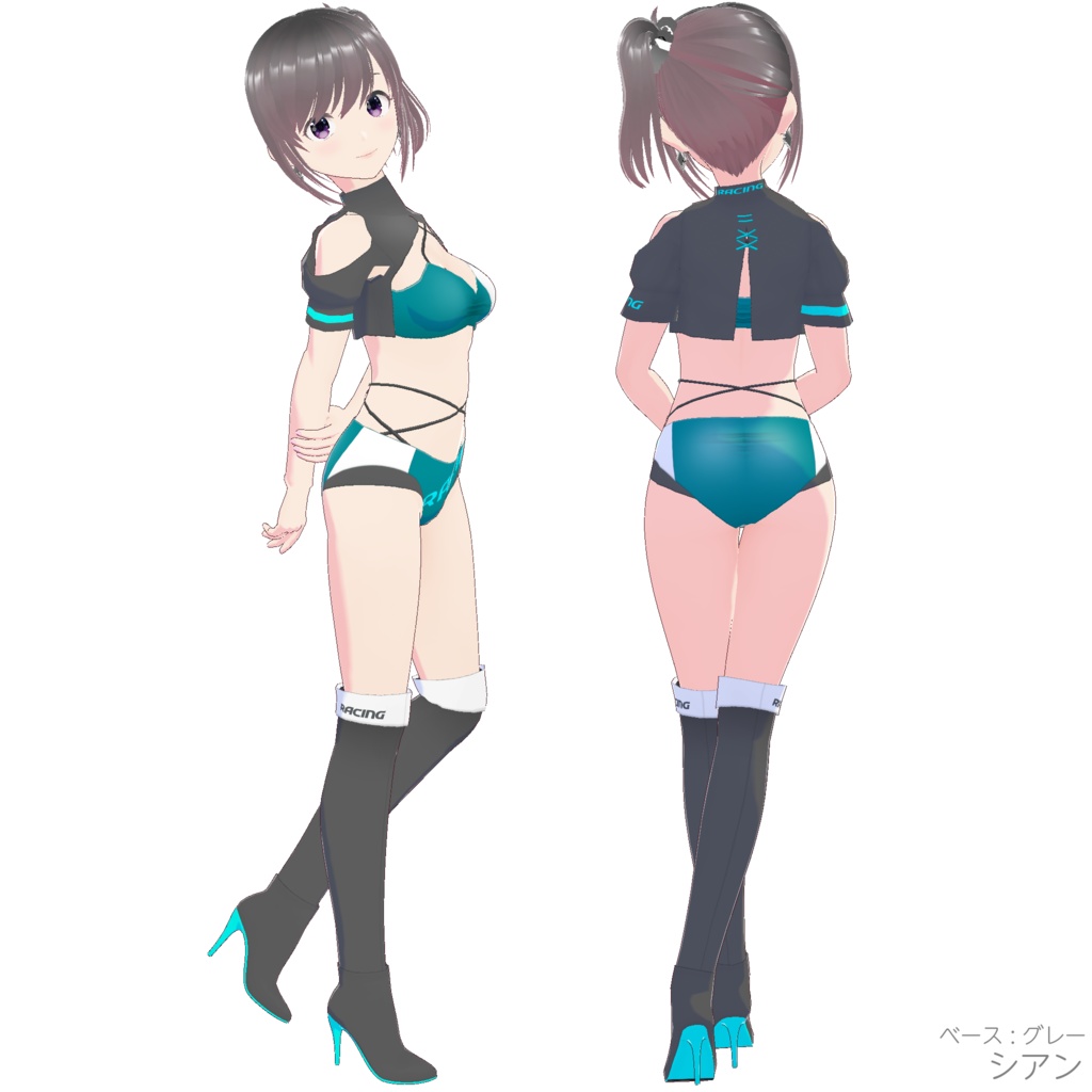 レースクイーン衣装 (Type R - Gray Base)