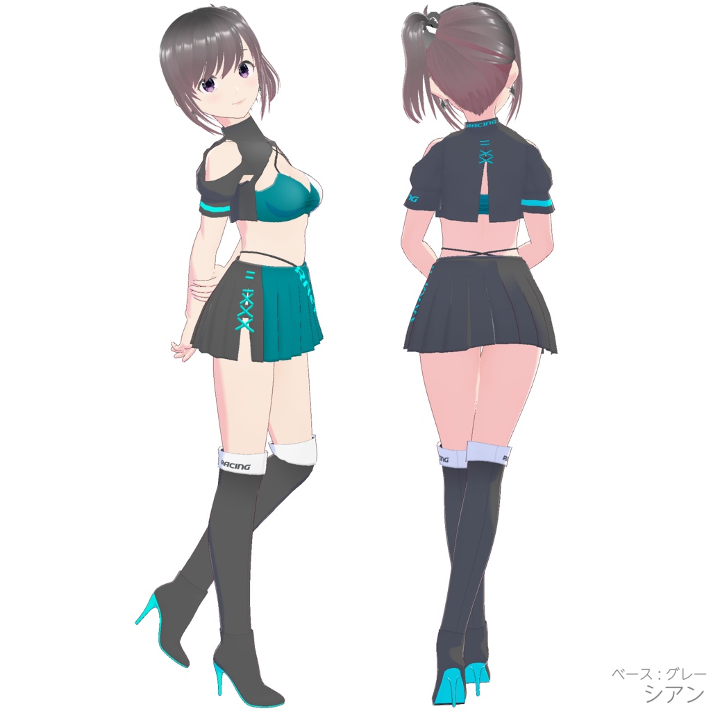 レースクイーン衣装 (Type R - Gray Base)