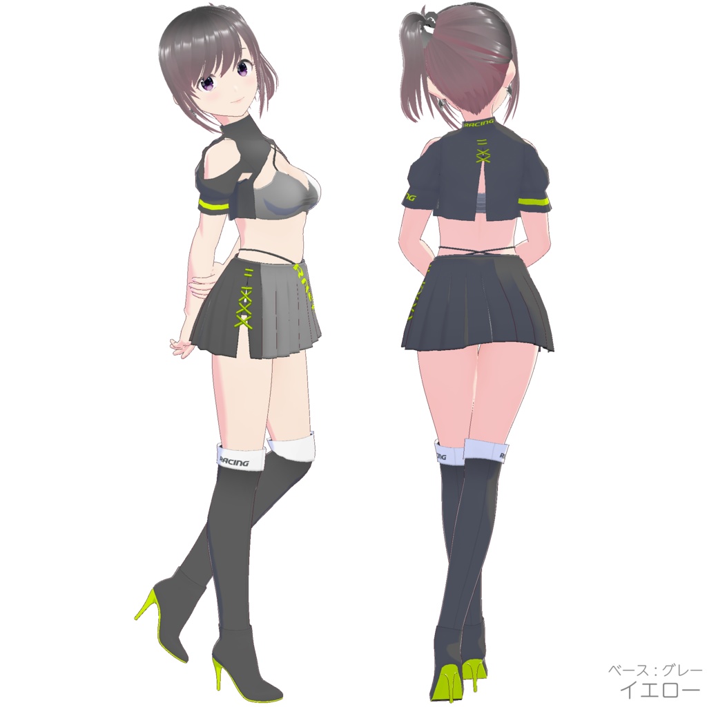 レースクイーン衣装 (Type R - Gray Base)