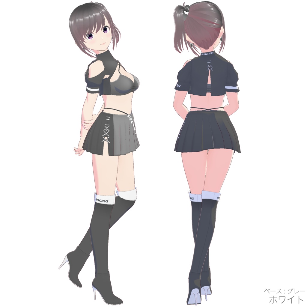 レースクイーン衣装 (Type R - Gray Base)