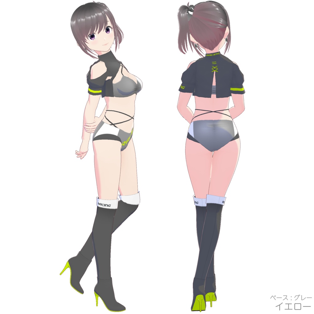 レースクイーン衣装 (Type R - Gray Base)