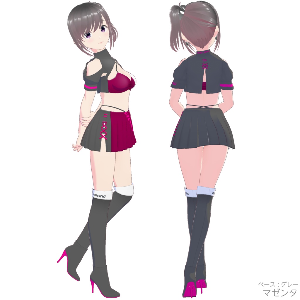 レースクイーン衣装 (Type R - Gray Base)