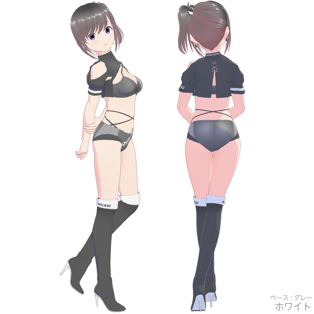 レースクイーン衣装 (Type R - Gray Base)