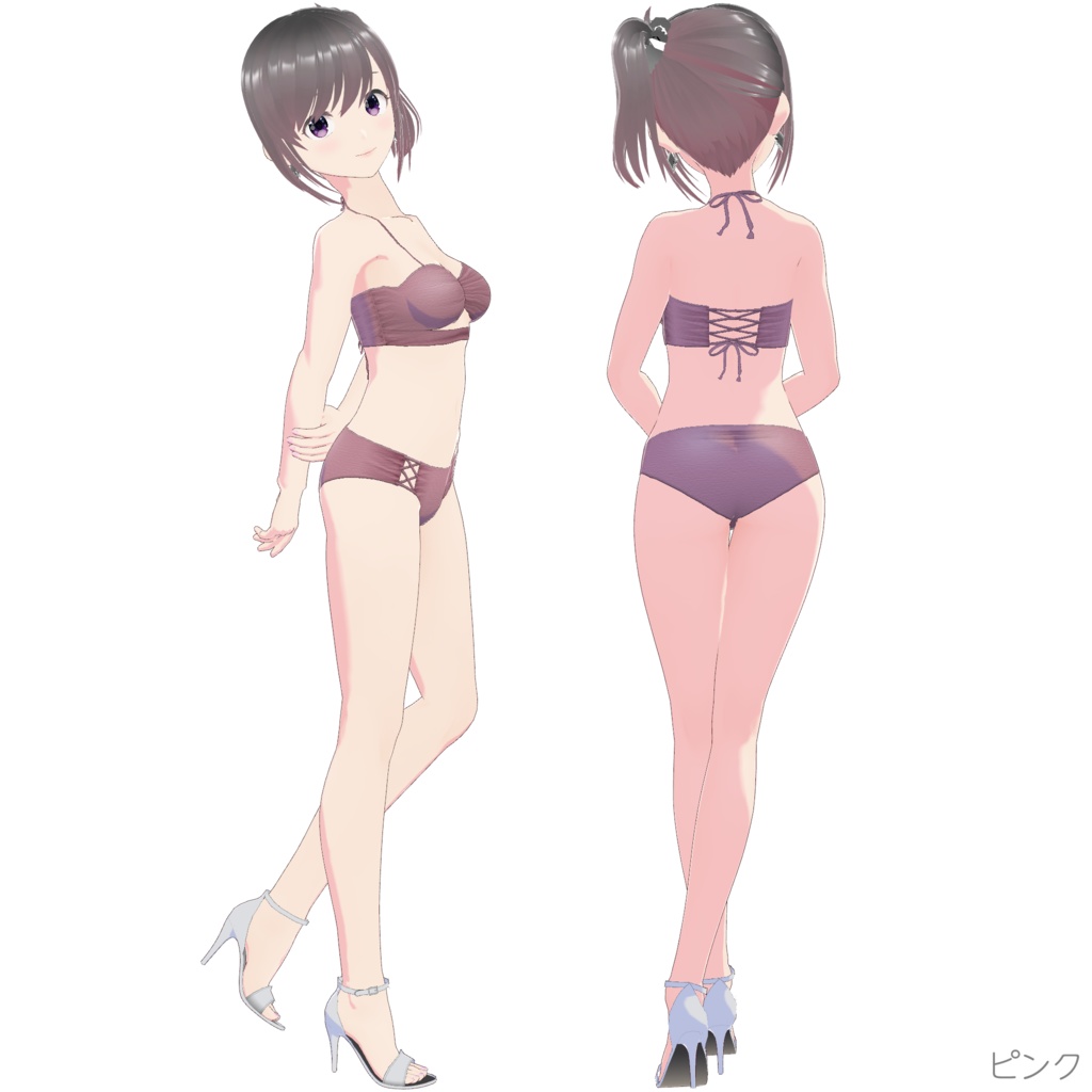 レースアップビキニ