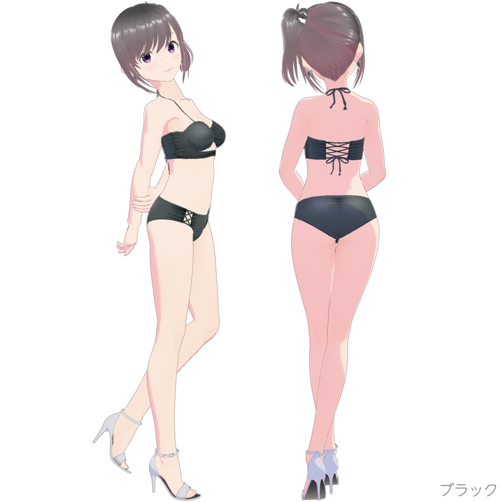 レースアップビキニ