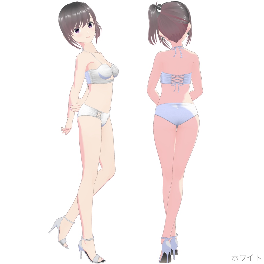 レースアップビキニ