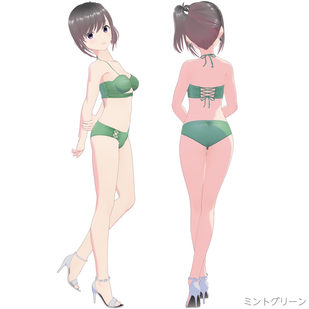 レースアップビキニ