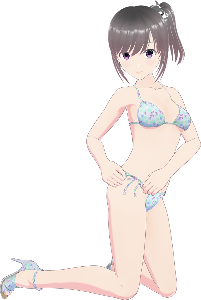 ビキニ - スタンダード Style 3 (花柄 - Flower 1)