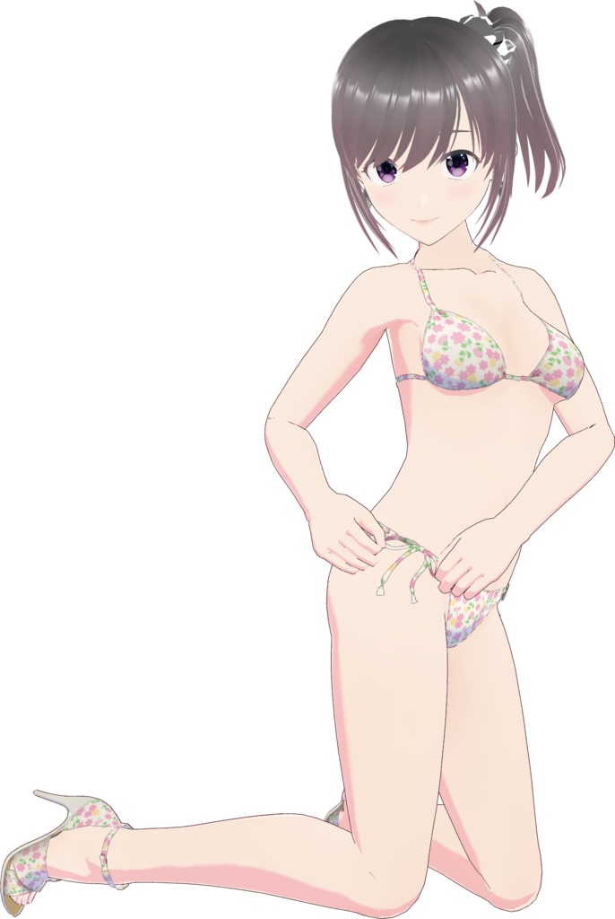 ビキニ - スタンダード Style 3 (花柄 - Flower 1)