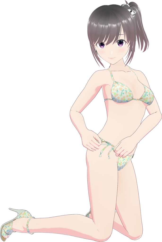 ビキニ - スタンダード Style 3 (花柄 - Flower 1)