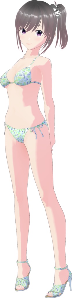 ビキニ - スタンダード Style 3 (花柄 - Flower 1)