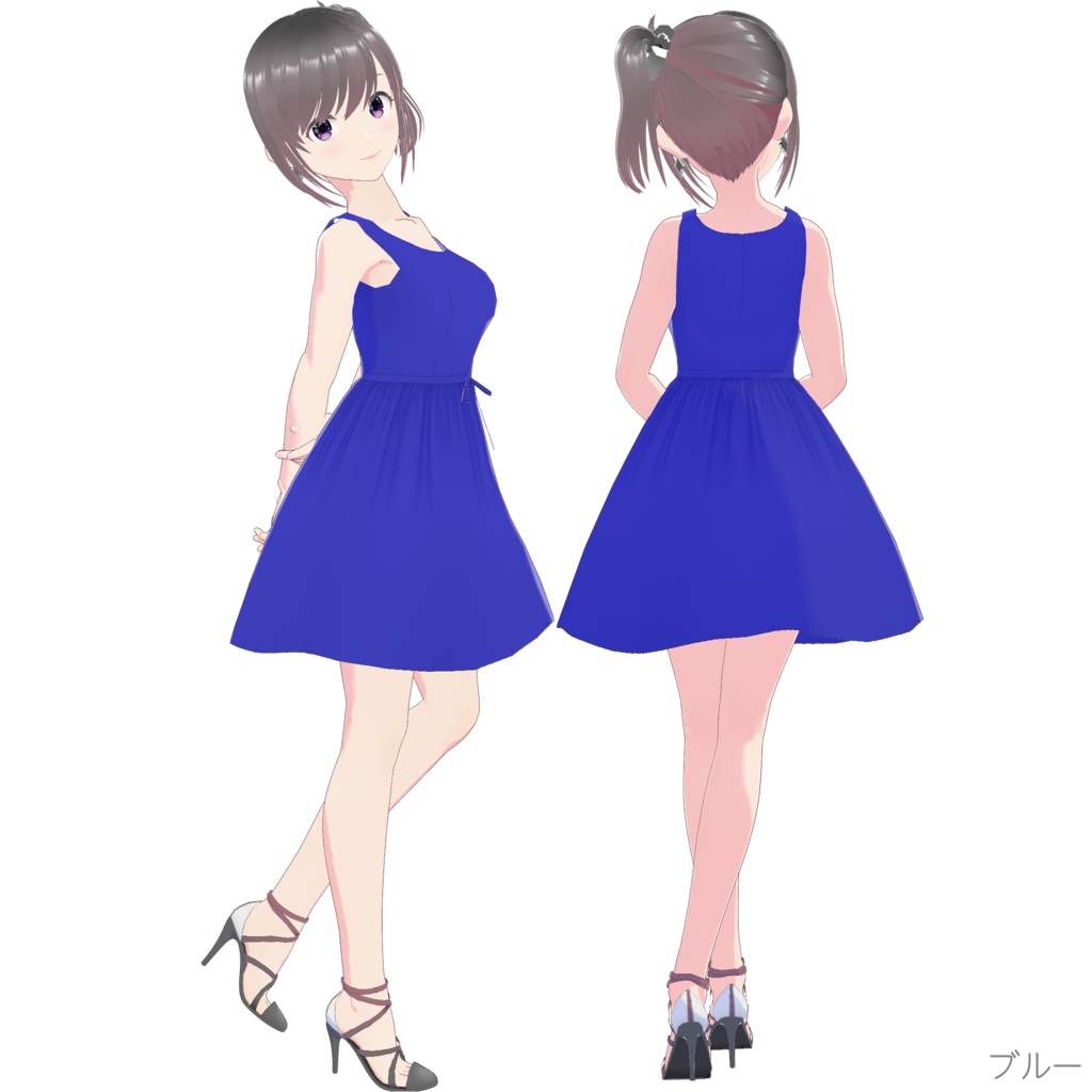 ノースリーブワンピース (Simple Style / ショート)