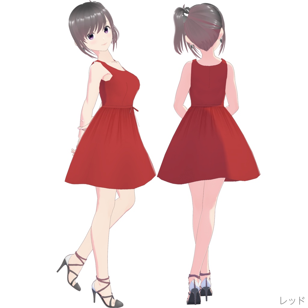 ノースリーブワンピース (Simple Style / ショート)