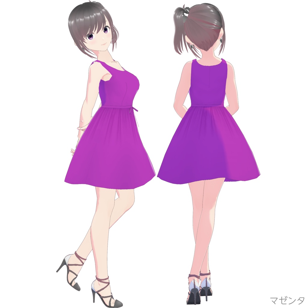 ノースリーブワンピース (Simple Style / ショート)