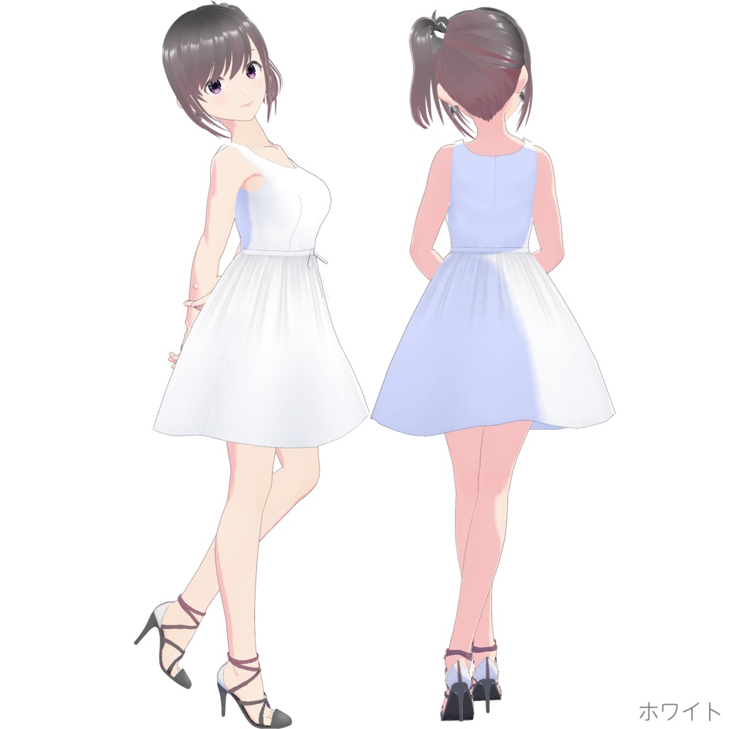 ノースリーブワンピース (Simple Style / ショート)
