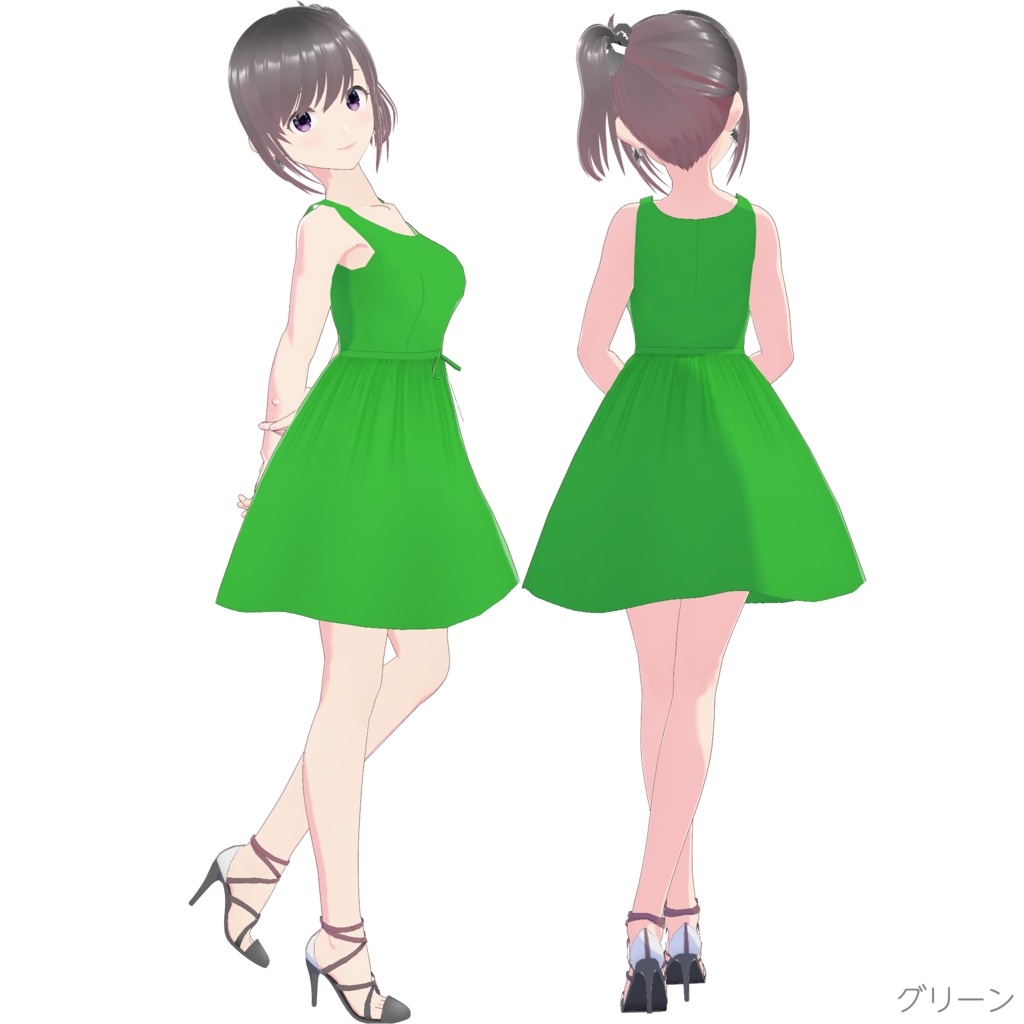 ノースリーブワンピース (Simple Style / ショート)