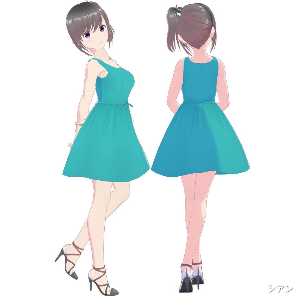 ノースリーブワンピース (Simple Style / ショート)