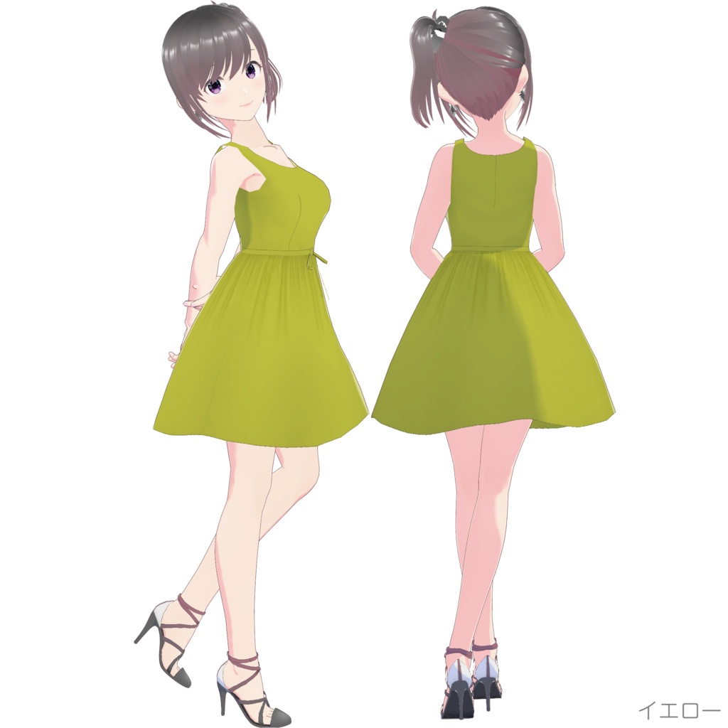 ノースリーブワンピース (Simple Style / ショート)