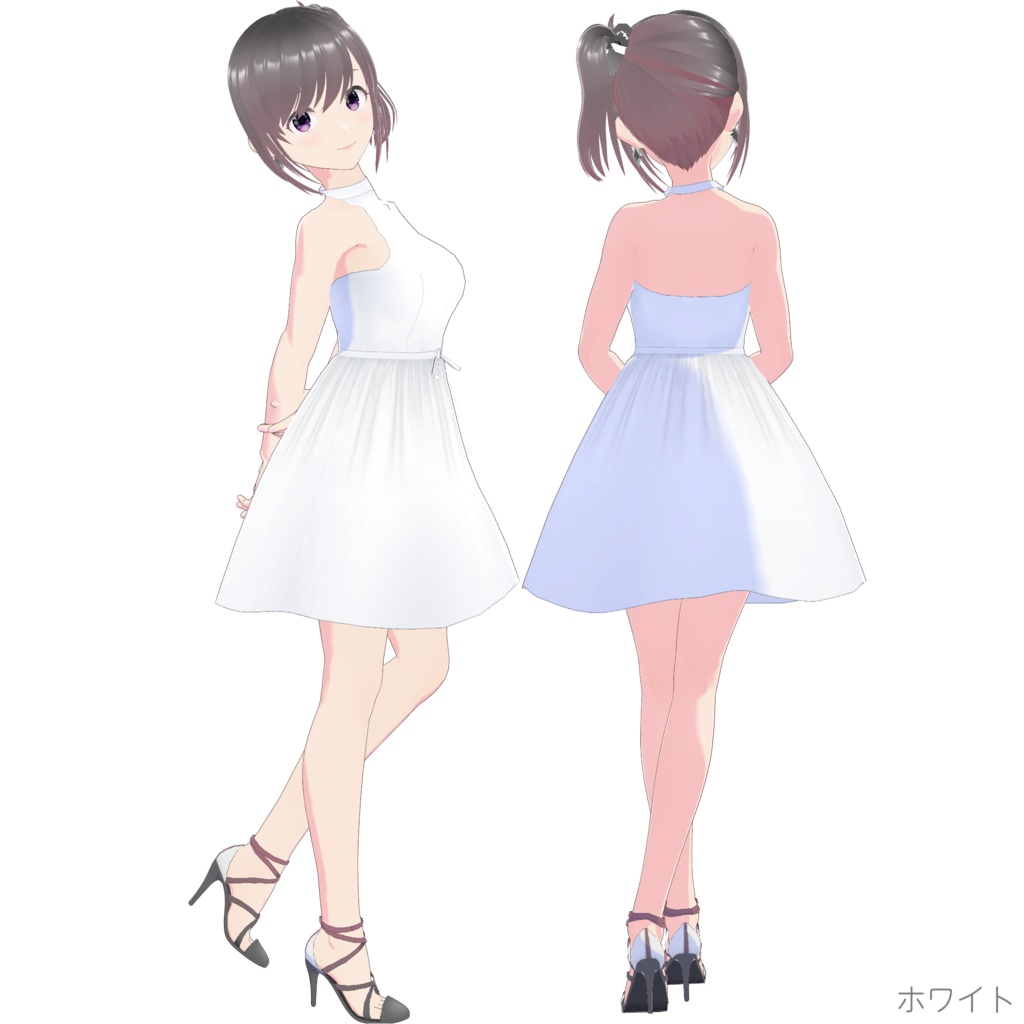 ホルターネックワンピース (Simple Style / ショート)