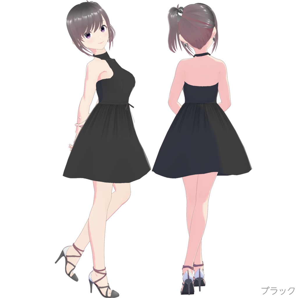 ホルターネックワンピース (Simple Style / ショート)
