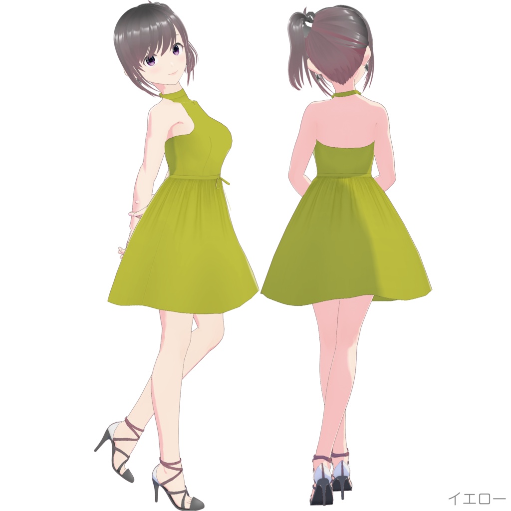 ホルターネックワンピース (Simple Style / ショート)