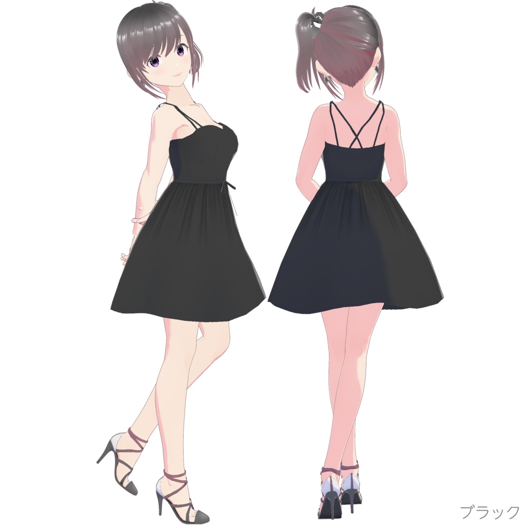 クロスキャミソールワンピース (Simple Style / ショート)