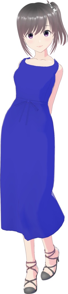 ノースリーブワンピース (Simple Style / ロング)