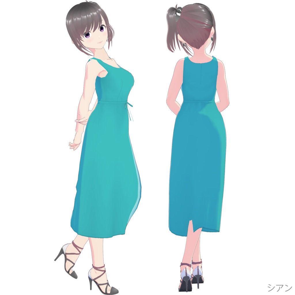 ノースリーブワンピース (Simple Style / ロング)