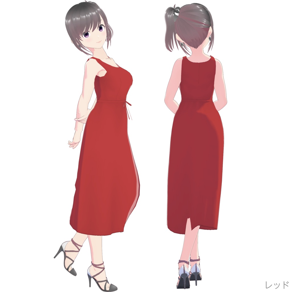 ノースリーブワンピース (Simple Style / ロング)